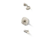 KOHLER K-TS97074-4Y Pitch Rite-Temp bath and shower trim kit, 2.5 gpm, vibrant brushed nickel