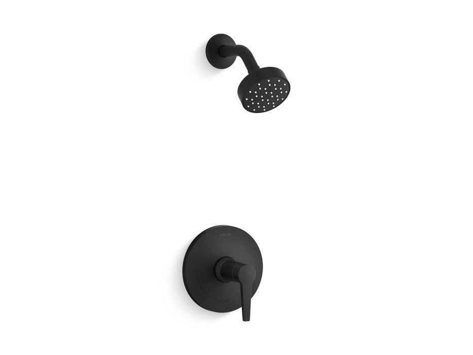 KOHLER K-TS97077-4Y Pitch Rite-Temp shower trim kit, 2.5 gpm, matte black