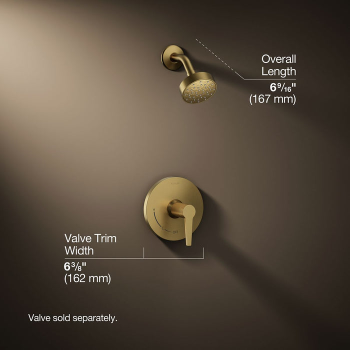 3/4 view of product with dimensions