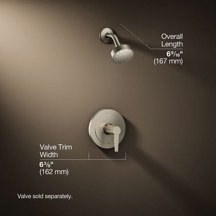 3/4 view of product with dimensions
