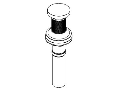 KOHLER K-1032297 Clicker Drain W/O Overflow