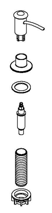 KOHLER K-1128148 Body and Escutcheon Assembly, Vibrant Brushed Nickel