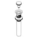 KOHLER K-1415064 Clicker Drain W/Overflow Assembly, Vibrant Brushed Nickel