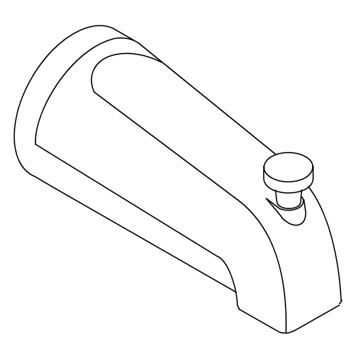 KOHLER K-85555 Spout, Ips Diverter Bath, Vibrant Brazen Bronze