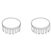 KOHLER K-97388 Cap Kit, Seat Hinge, Pair, Vibrant Finish