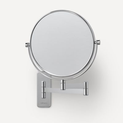 Robern 7M0008WUFN76S Wall-Mount Magnification Mirror, 7X Magnification Mirror, Swivel Mirror, Chrome