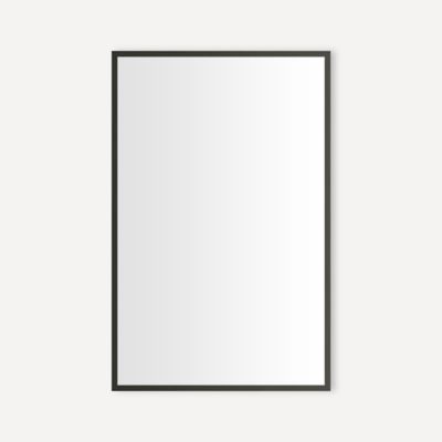 Robern CC2030D4TF68SC Thin Framed Metal Cabinet, 20" x 30" x 4", Iron Black, Slow-Close Hinges