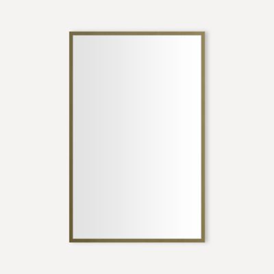 Robern CM2030TF87 Thin Framed Metal Mirror, 20" x 30" x 1-3/4", Aged Brass