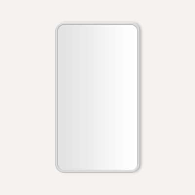 Robern CM2034RC84 Round Corner Metal Mirror, 20" x 34" x 1-3/4", Polished Stainless Steel