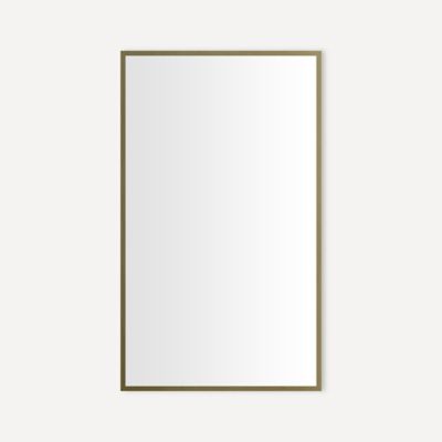 Robern CM2440TF87 Thin Framed Metal Mirror, 24" x 40" x 1-3/4", Aged Brass