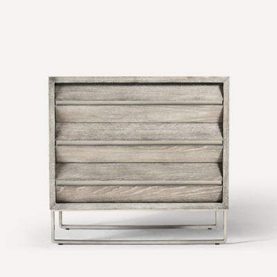 Robern CVAL3620269 Alisal Vanity, 35" x 32-7/8" x 22-1/2", Greige Oak with Brushed Pewter, No Vanity Top