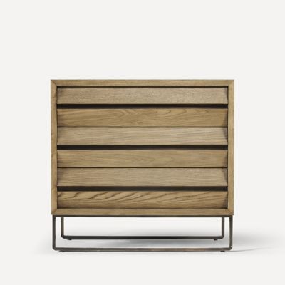 Robern CVAL3620988 Alisal Vanity, 35" x 32-7/8" x 22-1/2", Weathered Oak with Antique Bronze, No Vanity Top