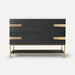 Robern CVSE4821587D 47" x 32-7/8" x 22-1/2", Matte Black Oak with Aged Brass, No Vanity Top
