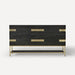Robern CVSE6021587D 59" x 32-7/8" x 22-1/2", Matte Black Oak with Aged Brass, No Vanity Top
