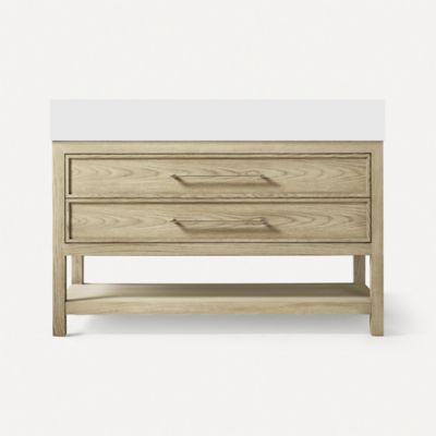 Robern CVSK4820469 48" x 28-1/8" x 22-3/4", Rustic Oak with Brushed Pewter, No Vanity Top