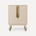 Robern CVSM2422087 Islamorada Vanity, 24" x 32-7/8" x 21-1/2", Sand with Aged Brass, No Vanity Top