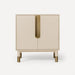 Robern CVSM3022087 Islamorada Vanity, 30" x 32-7/8" x 21-1/2", Sand with Aged Brass, No Vanity Top