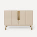 Robern CVSM4822087 Islamorada Vanity, 48" x 32-7/8" x 21-1/2", Sand with Aged Brass, No Vanity Top