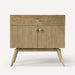 Robern CVWY3620787 Wyndale Vanity, 35" x 32-7/8" x 22-1/2", Honey Oak with Aged Brass, No Vanity Top