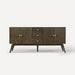 Robern CVWY7221269 Wyndale Vanity, 71" x 32-7/8" x 22-1/2", Dark Burnt Oak with Brushed Pewter, No Vanity Top