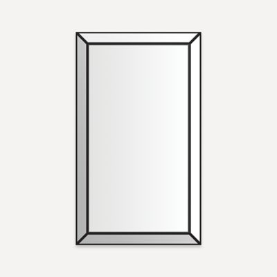 Robern D2M2441MF83 Murray Hill Mirror, 24" x 41" x 1-11/16", Matte Black