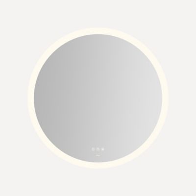Robern IM0030CPFPDT Instinct Lighted Mirror, 30" Circle, Perimeter Light Pattern, TUN Lighting, Warm White (2700K) to Cool Wh