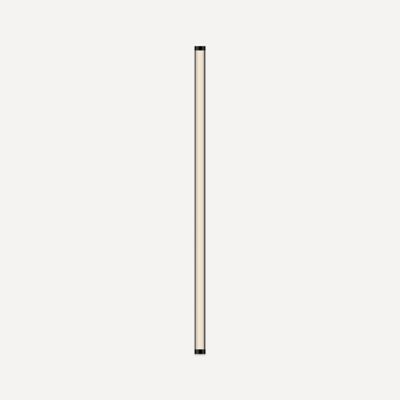 Robern JLA40FKSC3D83K Lighting, Sconce, 1-3/8" x 40" x 2", Fluted, Matte Black, Dimmable, Warm White (3000K)