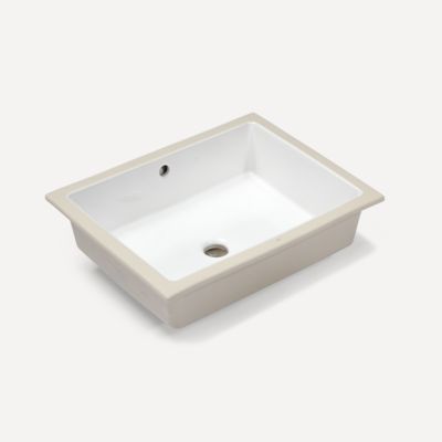 Robern LAV1UM-101 Undercounter Sink, 17-1/4" x 13" x 5", White, for and Cartesian