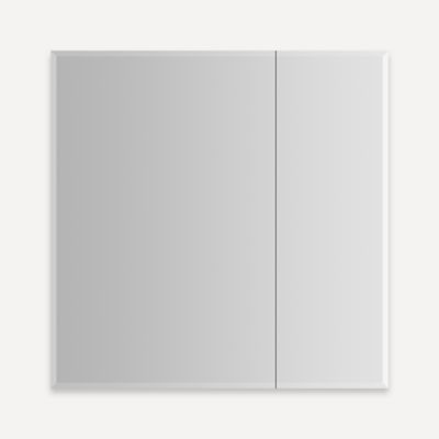 Robern MR3030D6FBE4L M Series Reserve Cabinet, 30" × 30" × 6", Double Door, Bevel Edge, Electric+ Upgrade