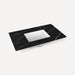 Robern TA36UCO95-8CS2 Quartz Stone Vanity Top, 36" x 1-1/8" x 23", Center Undercounter Sink, Eternal Marquina, Three Hole, fo