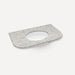 Robern TA36UCO96-8CR1 Quartz Stone Vanity Top, 36" x 1-1/8" x 23", Center Undercounter Sink, Pietra, Three Hole, for Rosebroo
