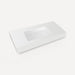 Robern TA48MCO102-8CS8 Integrated Basin Vanity Top, 48" x 6" x 23", Center Integrated Sink, Matte White, Three Hole, for Skaa