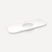 Robern TA56UCO93-8CR1 Quartz Stone Vanity Top, 56" x 1-1/8" x 23", Center Undercounter Sink, White Zeus Extreme, Three Hole, 
