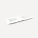 Robern TA60UDO93-8CS3 Quartz Stone Vanity Top, 60" x 1-1/8" x 23", Double Undercounter Sink, White Zeus Extreme, Three Hole, 
