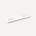 Robern TA72UDO93-8WM1 Quartz Stone Vanity Top, 72" x 1-1/8" x 23", Double Undercounter Sink, White Zeus Extreme, Three Hole, 