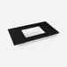 Robern TB37UCO90-8 Quartz Stone Vanity Top, 37" x 3/4" x 22", Center Undercounter Sink, Lava Black, Three Hole, for Islamorad