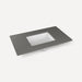 Robern TB37UCO91-1 Quartz Stone Vanity Top, 37" x 3/4" x 22", Center Undercounter Sink, Stone Gray, Single Hole, for Islamora