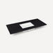 Robern TB49UCO90-1 Quartz Stone Vanity Top, 49" x 3/4" x 22", Center Undercounter Sink, Lava Black, Single Hole, for Islamora