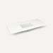 Robern TB49UCO92-8 Quartz Stone Vanity Top, 49" x 3/4" x 22", Center Undercounter Sink, Quartz White, Three Hole, for Islamor