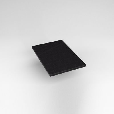 Robern TE13G90 Quartz Stone Vanity Top, 13" x 3/4" x 19", Dry Top, Lava Black