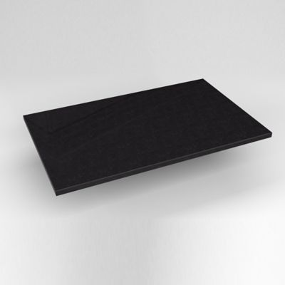 Robern TE31G90 Quartz Stone Vanity Top, 31" x 3/4" x 19", Dry Top, Lava Black
