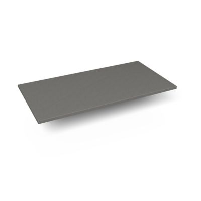 Robern TE37G91 Quartz Stone Vanity Top, 37" x 3/4" x 19", Dry Top, Stone Gray