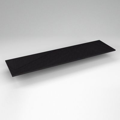 Robern TE73G90 Quartz Stone Vanity Top, 73" x 3/4" x 19", Dry Top, Lava Black