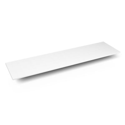 Robern TE73G92 Quartz Stone Vanity Top, 73" x 3/4" x 19", Dry Top, Quartz White