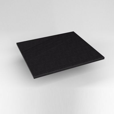 Robern TF25G90 Quartz Stone Vanity Top, 25" x 3/4" x 22", Dry Top, Lava Black