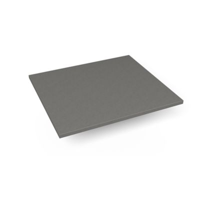 Robern TF25G91 Quartz Stone Vanity Top, 25" x 3/4" x 22", Dry Top, Stone Gray