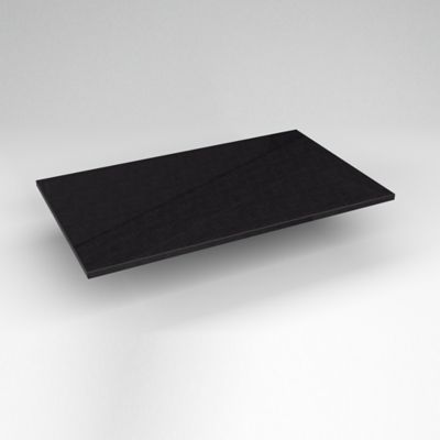 Robern TF37G90 Quartz Stone Vanity Top, 37" x 3/4" x 22", Dry Top, Lava Black