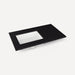 Robern TF37ULO90-1 Quartz Stone Vanity Top, 37" x 3/4" x 22", Left Offset Undercounter Sink, Lava Black, Single Hole
