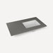 Robern TF37URO91-1 Quartz Stone Vanity Top, 37" x 3/4" x 22", Right Offset Undercounter Sink, Stone Gray, Single Hole