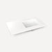Robern TF37URO93-8 Quartz Stone Vanity Top, 37" x 3/4" x 22", Right Offset Undercounter Sink, White Zeus Extreme, Three Hole